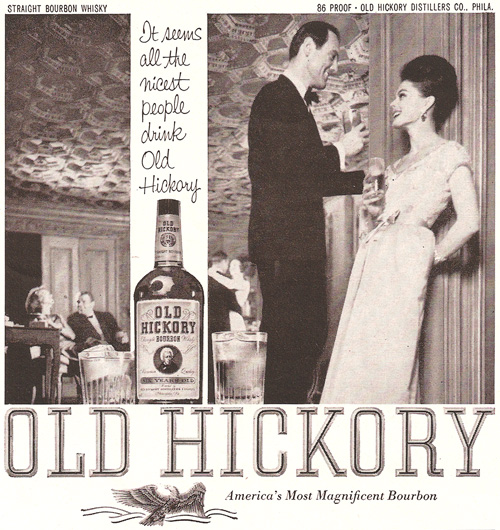 Old Hickory Bourbon Ad,1963