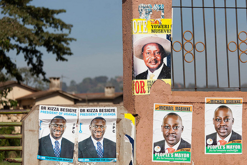 Campaign Posters in Kampala. Photo by Robert P. Baird